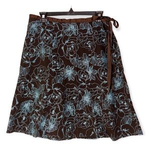 Rave Vintage Floral Stretch Skirt Womens Size XL